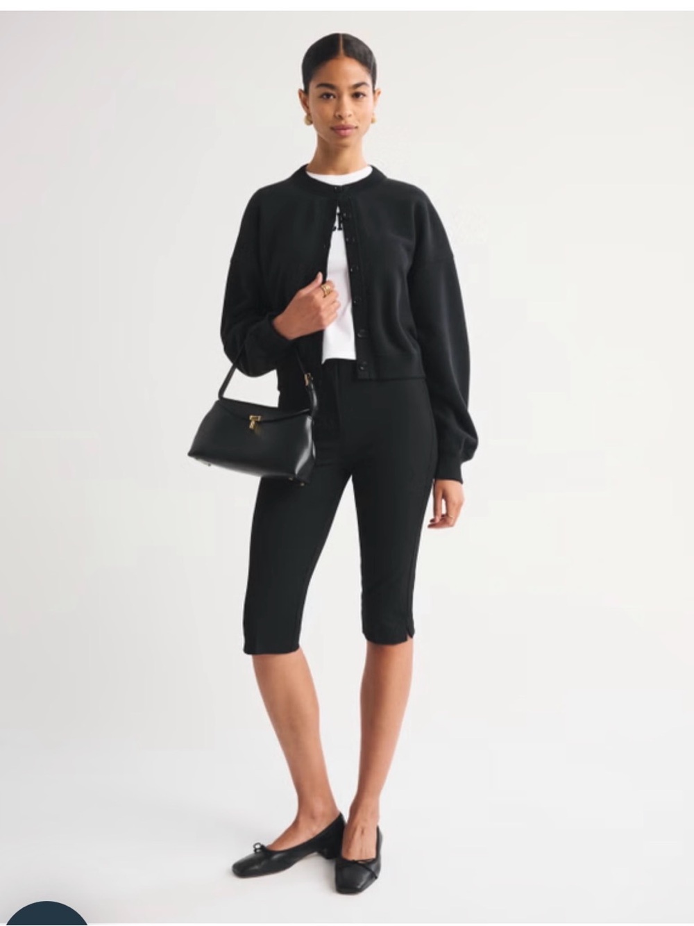 Black Abercrombie & Fitch Cardigan Medium